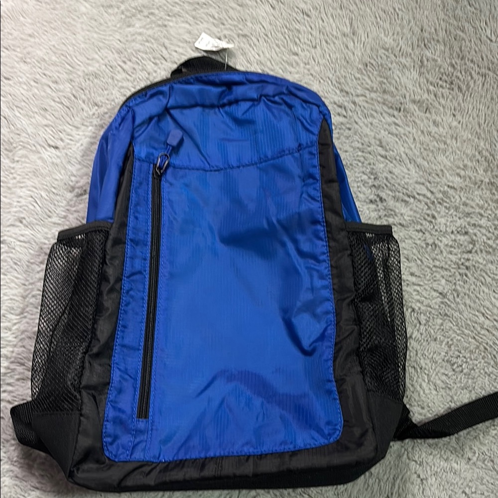 Old Navy Blue and Black Backpack with Durable Design